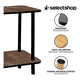 thumbnail image 3 of Mesa Centro Minimalista Madera Lateral Doble Repisa 40cm Gris Marmoleado, 3 of 7