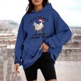 thumbnail image 2 of WEAIXIMIUNG Sweat à Capuche à Fermeture à Glissière pour Femmes Long Mode Imprimé Décontracté Ample, 2 of 4