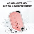 thumbnail image 6 of Compatible Key Fob Cover for Jeep Grand Cherokee Dodge Charger Challenger Durango Journey Dart Chrysler 300 Key Case Holder Protector Keychain, 6 of 8
