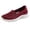 Red, variant on NOKIO Walking Shoes for Women S𝗅ip On Sneakers Breathable Knit Mesh Shoes with Soft Sole, Closed Round Toe Sneakers Comfortable Hands-Free L𝗈afers Shoes Wide Width Lightweight Sport Shoes