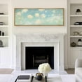 thumbnail image 2 of IDEA4WALL Extra Large Framed Canvas Print Wall Art Cloudscape Soft Blue Sky with Fluffy Clouds Illustrations Countryside Wall Decorative Oversized Artwork Relax/Calm for Living Room - 60"x20", 2 of 5