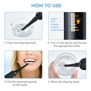 Ultrasonic Tooth Cleaner Electric Plaque Remover for Teeth with LED Display and Dentist Tool Kit