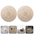thumbnail image 2 of Miangastore Napperons Creux Dorés 2 Pcs 15x15 Po, 2 of 9