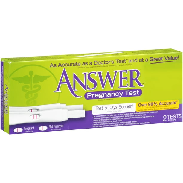 Answer™ Pregnancy Test 2 ct Box