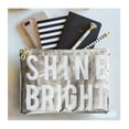 thumbnail image 2 of CB Gift 172223 Shine Bright Metallic Pouches - Platinum, 2 of 2