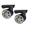 thumbnail image 1 of 2 Pcs Roue Silencieuse pour Bagage Rotation 360 Universelle Robuste pour Ensembles de Bagages Noir Sans Frein, 1 of 6