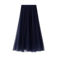 thumbnail image 1 of Mialoley Jupe en Tulle à Patchwork Taille Haute pour Femmes, Printemps, Automne et Hiver, 1 of 5