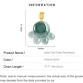 thumbnail image 2 of 14K Gold Cat Claw Jade Necklace, Natural Grade A Jade Necklace - Perfect Birthday and Mother's Day Gift for Mother, Wife and Girlfriend, 2 of 5