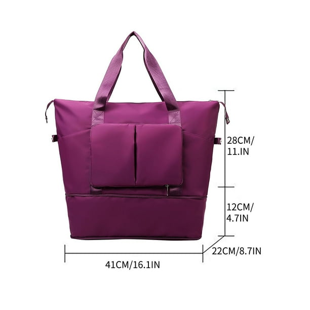 Yhmxh Organizadores y almacenamiento Nuevo bolso bandolera de nailon de lona con gran capacidad y múltiples compartimentos. Almacenamiento de ducha almacenamiento de cocina Almacenamiento de juguetes