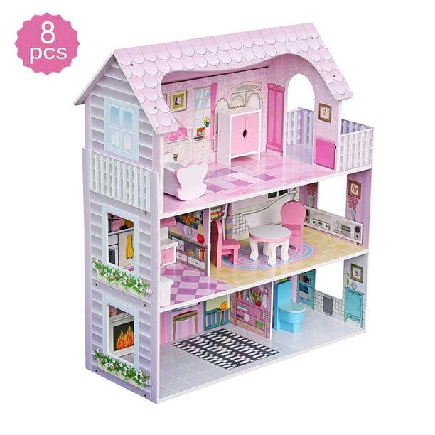 Clearance Dollhouse Accessories Wooden Toy Pretend Play House