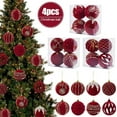 Luma 8CM Red Christmas Ball Ornaments 2025 Xmas Tree Hanging Pendant