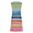 thumbnail image 5 of Ashirexll Womens Dresses, Womens Summer Dresses Casual, Printed Round Neck Casual Sleeveless Suspender Dress Multicolor L, 5 of 5
