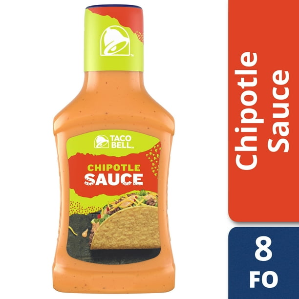 (4 Pack) Taco Bell Bold & Creamy Chipotle Sauce, 8 fl oz Bottle