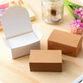 thumbnail image 2 of 100 Pcs Double Sided Blank Kraft Paper Business Cards Word Card Message Card DIY Gift Card, 2 of 8