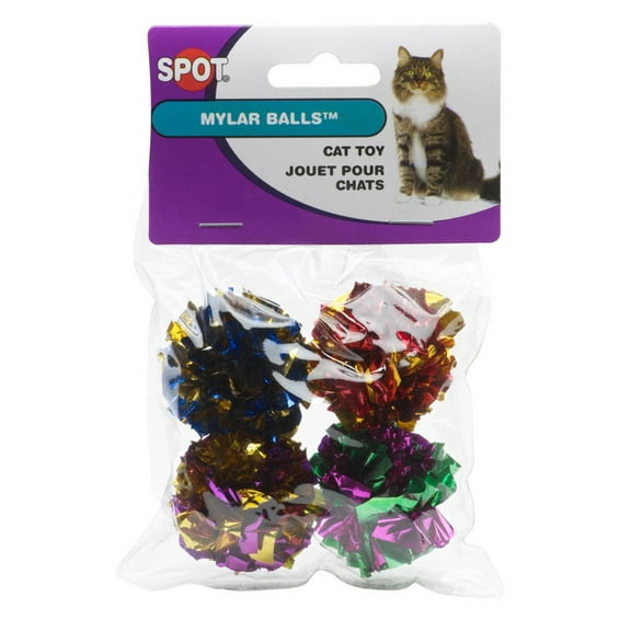 Spot Spotnips Mylar Balls Cat Toys - 4 Pack