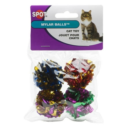 Spot Spotnips Mylar Balls Cat Toys - 4 Pack