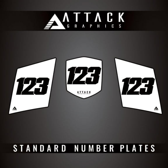 Attack Graphics 3 Plate ATV Background Kit