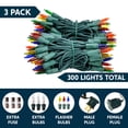 thumbnail image 2 of Luces navideñas Joiedomi 200 multicolores 21,3 pies con 4 bombillas, 2 of 6
