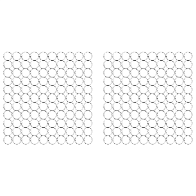 200Pcs 25mm Loose Leaf Binder Rings Key Rings Book Rings Binder Rings for Scrapbook/Album/Craft