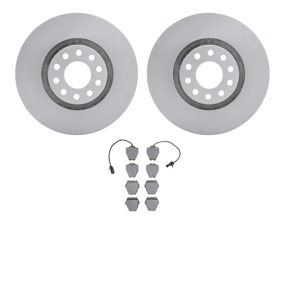 Dynamic Friction Company Front Brake Rotors with 5000 Advanced Brake Pads 6502-74284