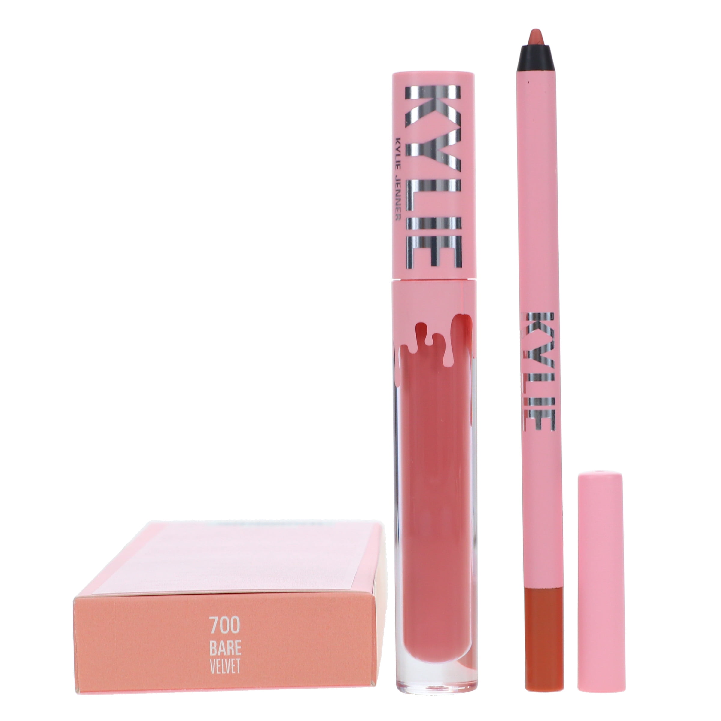 Kylie Cosmetics Velvet Lip Kit - 700 Bare , 2 Pc 0.10oz Velvet Liquid Lipstick, 0.039oz Lip Liner