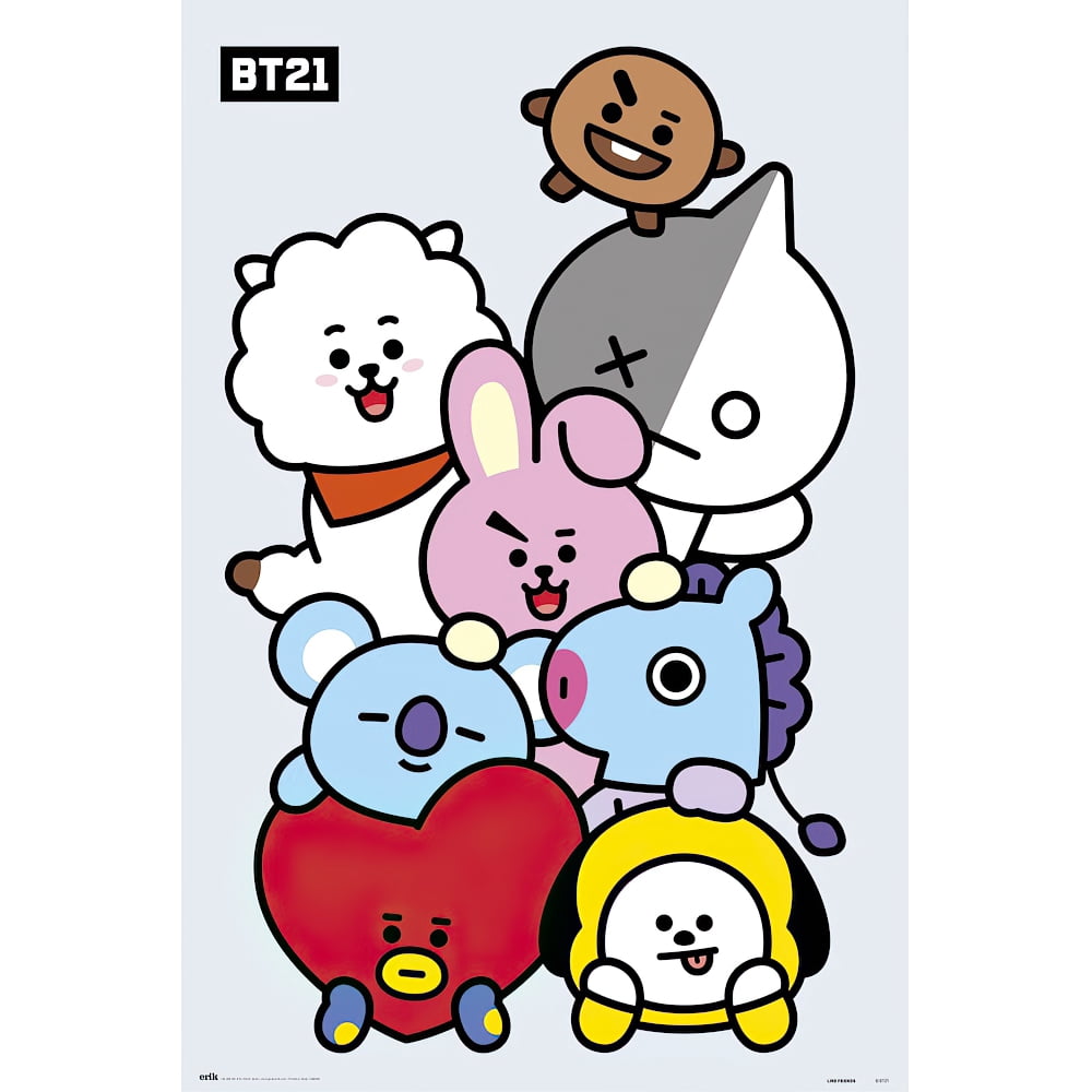 Bts bt21 рисунки
