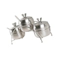 thumbnail image 4 of serony 3x Pots d'Assaisonnement avec Cuillères Pots à Épices en Acier Inoxydable Pot à Condiments, 4 of 8