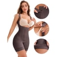 thumbnail image 3 of DARING DIVA Shapewear Tummy Control Compression Bodysuit with Zipper Crotch XL Purple, 3 of 6