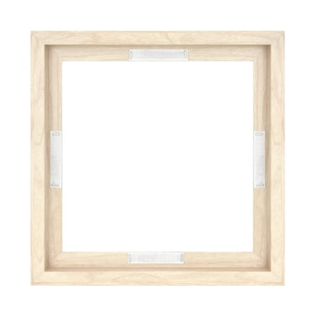 MCS Canvas Float Frames 16x20 Frame, Black Frame for Finished Canvases, Vertical & Horizontal Wall Hanging Large Frame with Adhesive for Canvas Paintings (1-Pack)