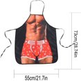 thumbnail image 4 of Apron Half Apron Kitchen Day Gift Man Valentine's Muscular Kitchen， Dining & Bar, 4 of 6