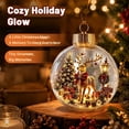 thumbnail image 4 of Glowing Christmas Story Ornament,Light Up Mini Holiday Scene,Christmas Tree Hanging Ornaments,Christmas Scene In Clear Acrylic Ball,Festive Keepsake Gift for Home Christmas Xmas Party Decoration, 4 of 8
