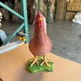 thumbnail image 5 of Brown Chicken Life Size Statue, 5 of 9