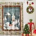 thumbnail image 5 of Snowy Night Shower Curtains for Bathroom, Christmas Snowman Xmas Tree Gift Waterproof Fabric Shower Curtain for Bathroom Bathtub Decoration, Machine Washable, 60"x72", 5 of 9