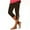Brown, variant on CFLVAEK High Waist Capri Legging for Women Trendy Cut Out Ring Pant Athletic Slim Fit Exercise Pants