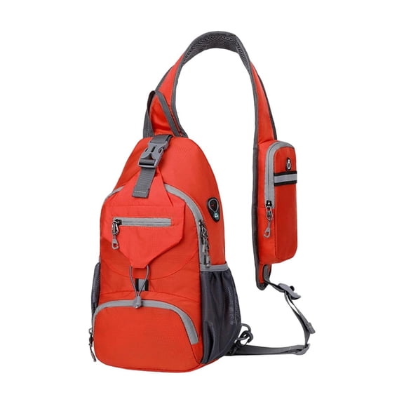 Men's Durable Sling Bag, Water-Repellent Crossbody Chest Pack with Multiple Compartments, Heavy-Duty Daypack for Commuting, Travel, and Casual Outdoor Activities