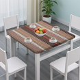 thumbnail image 3 of Vibrant Bohemian Floral Design Stretch Tablecloth 36x36 Inch for Patio Dining and Card Tables, 3 of 6