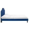 thumbnail image 3 of Modway Adelaide Modern Performance Velvet King Platform Bed in Navy, 3 of 10