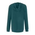 thumbnail image 6 of WSBDENLK Women's Solid Color Fleece Long Sleeve Hooded Raglan Pullover with Front Pocket Casual Fall Winter Sweatshirt Mint Green S(S), 6 of 8