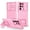 Pink, variant on for Samsung Galaxy S23 Case 2023, for Galaxy S23 Phone Case with Slide Camera Cover Built-in Kickstand Dual Layer Hybrid Shockproof Case for Galaxy S23 6.1", Red