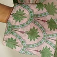 thumbnail image 3 of Vargottam Palm Tree Print Sheer Curtains for Tall Doors & Windows - Set of 2, 90", Grommet Top, Printed Georgette Light Filtering Panels for Home Decor, 3 of 9