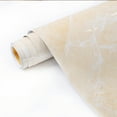 thumbnail image 3 of Dundee Deco's Faux Marble Beige Yellow Contemporary Peel and Stick Self Adhesive Removable Shelf Liner, Roll 10 ft. X 24 in, 20 sq.ft., 3 of 4