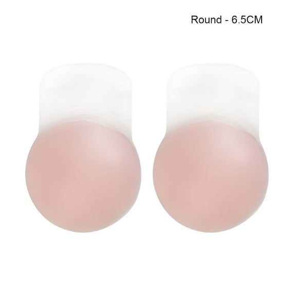 TELOLY Invisible Silicone Nipple Cover Reusable Breast Sticky Strapless Bra Pasties Pad For Party Dress