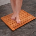 thumbnail image 2 of Utoplike (24.0 x 18.0 in) Alfombra de baño de madera de teca, alfombrilla de ducha para baño, alfombrilla de madera cuadrada, grande para spa, hogar o al aire libre, 2 of 5