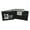 Black, variant on Men's Bifold Leather wallet with flip up ID flap.