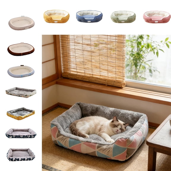 kladzum Warm Pet Bed - All-Season Dog & Cat Bed for Small to Large Pets, Soft Thickened & Machine Washable