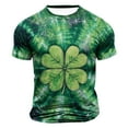thumbnail image 3 of Goodtrade8 Large Mens St Patricks Day Shirts Printed Casual Short Sleeve Athletic Crew Neck Men's T-Shirts, 3 of 4