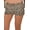 Brown Cheetah, variant on Stretch Is Comfort Women's Teamwear Foldover Yoga Shorts | Adult Small - 3x