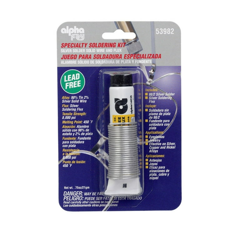 Alpha Fry AM53982 Cookson Elect Lead Free Silver Solder and Flux Kit