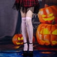 thumbnail image 2 of Fgnfyis Chaussettes d'Halloween pour Femmes Mode Imprimé Squelette Chaussettes Cuissardes Fête Bas Empilables Tenue Décontractée Extensibles Douces Confortables RD1, 2 of 6