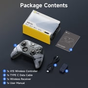 EasySMX PC Controller, Bluetooth Gaming Controller for PC, Android/iOS/Mac/Switch/Steam, with Hall Joystick and Trigger, RGB Lighting